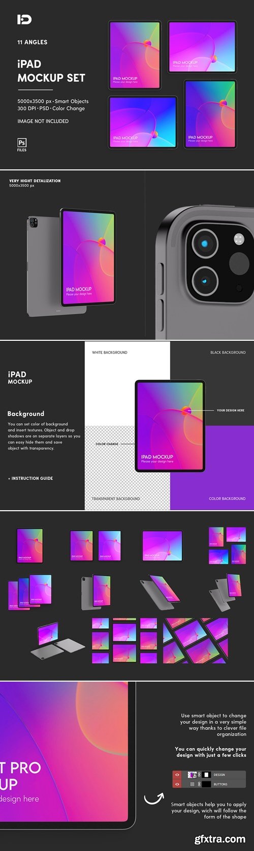 CreativeMarket - iPad Mockup Set 92008713