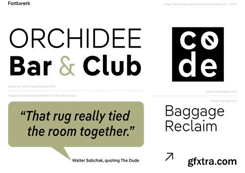 Pangea Font Collection 80xOTF