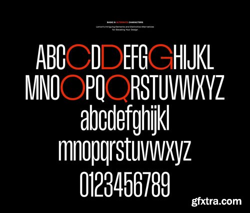 Lemon Typeface 18xOTF
