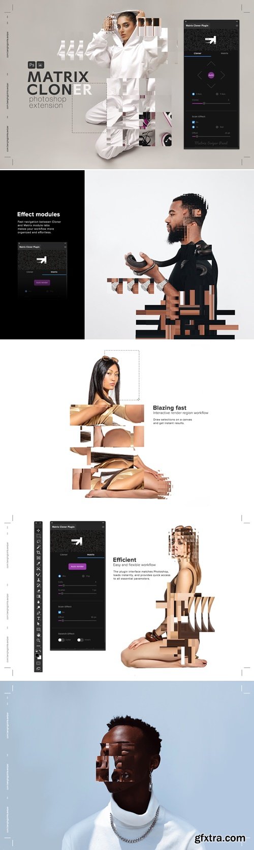 CreativeMarket - Matrix Swiper - Animation PS Plugin 5995944