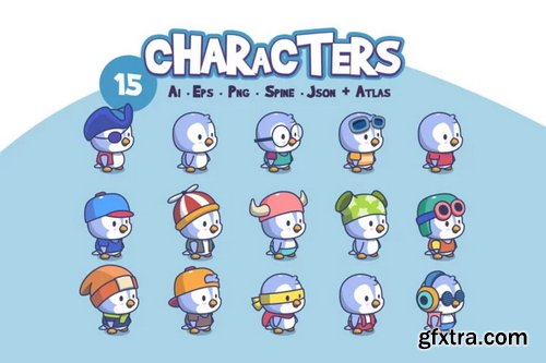 Craftpix - Cartoon Penguins Game Character Sprites Pack