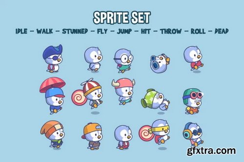 Craftpix - Cartoon Penguins Game Character Sprites Pack
