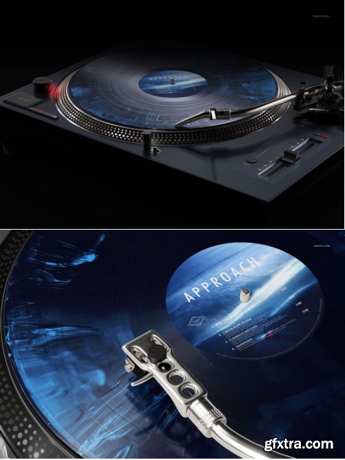 Creatsy - Colored & Special Effects Vinyl Record Mockup Set (DJ edition) - 1567250773