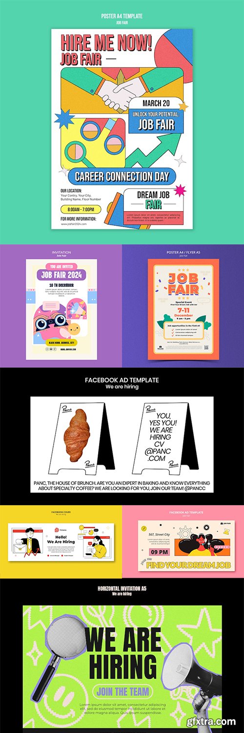 Hiring Layouts 40 Best Premium PSD Graphics