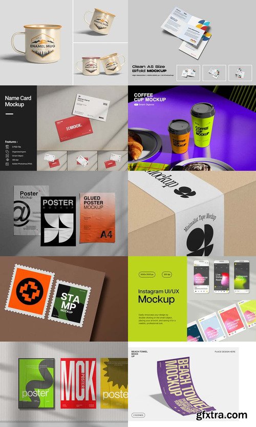 10 Mockup Templates Bundle 4 2025