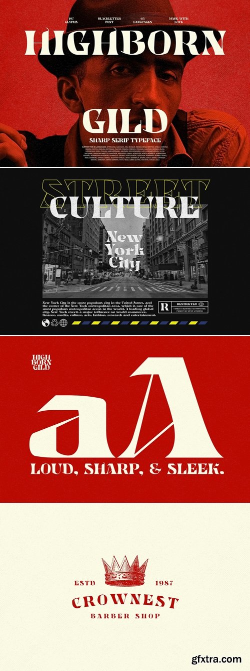 CreativeMarket - Highborn Gild - Sharp Blackletter