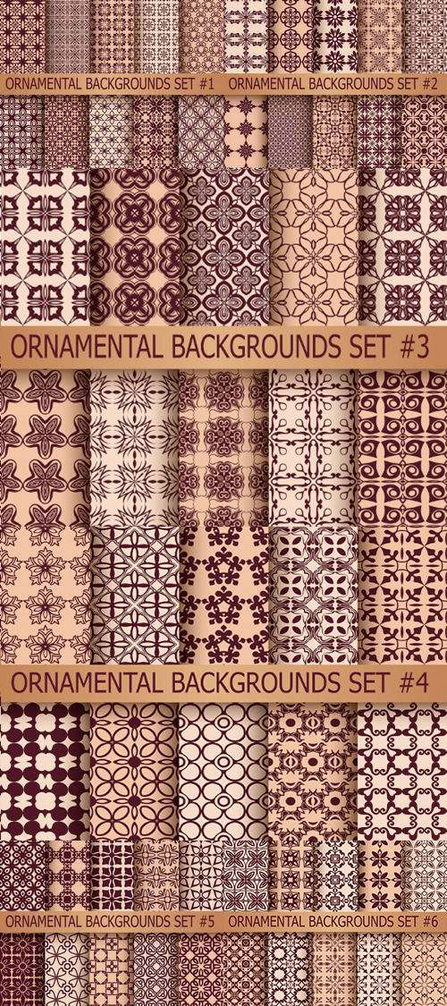 Seamless Ornamental Patterns 6xEPS