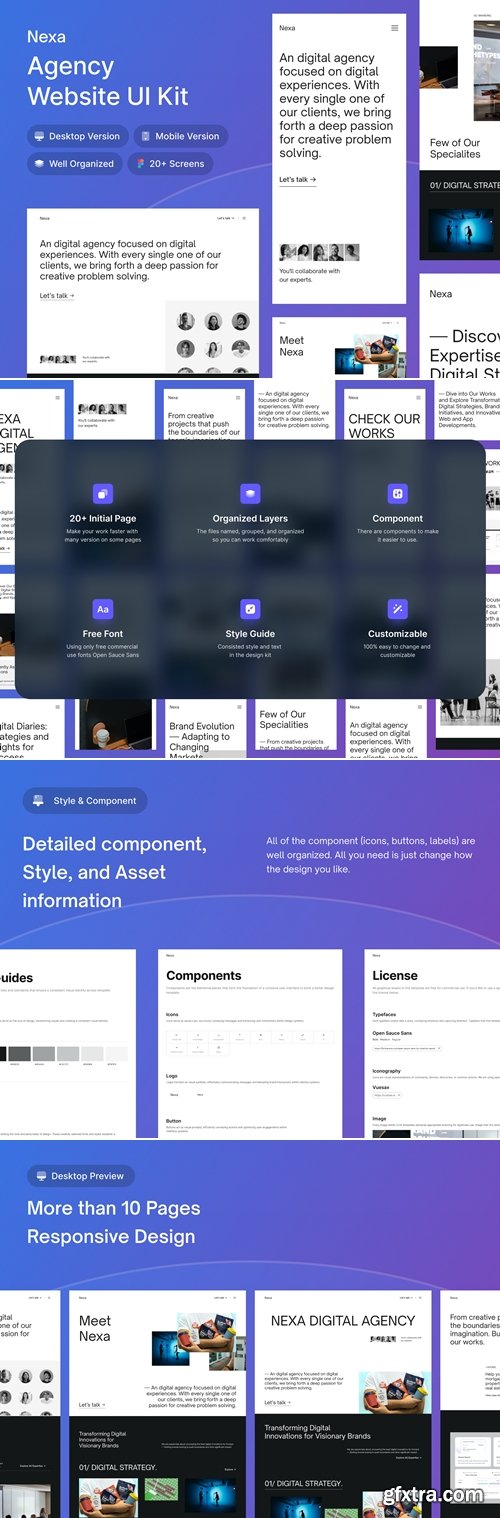 Nexa - Digital Agency UI Kit