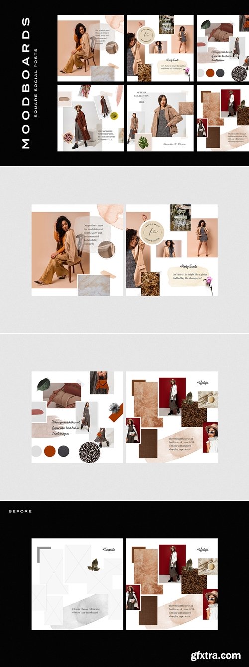 CreativeMarket - Elegant Instagram Post Templates 283650379