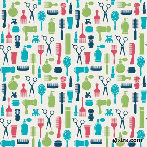 Barber Shop Design Elements 25xEPS Barber Shop Design Elements 25xEPS