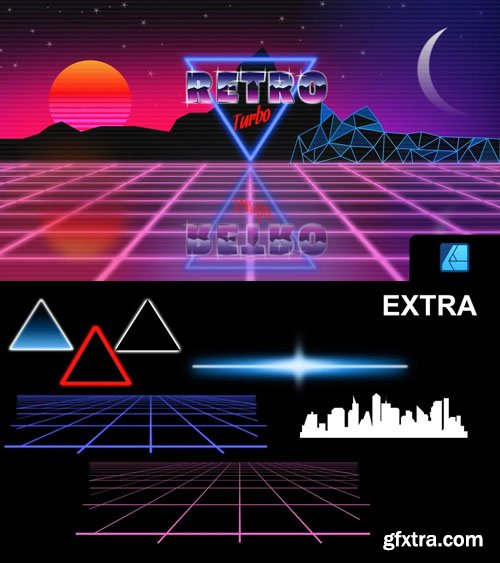 80s Retro Turbo Effect for Affinity