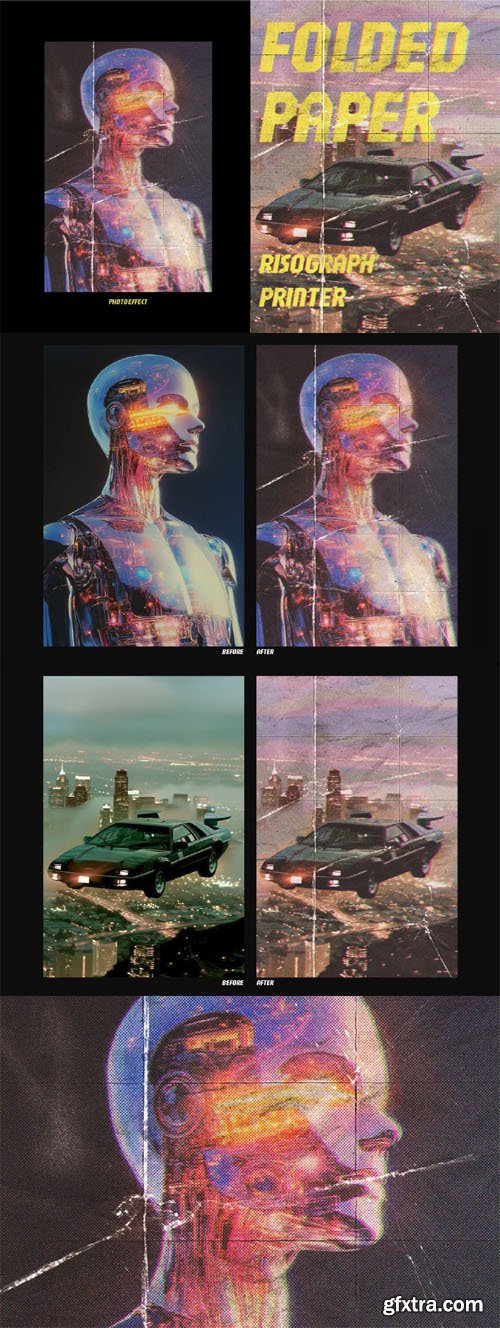 Folded Paper Photo Effect for Photoshop