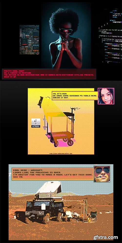 Dither Joint Effect - Photoshop Action