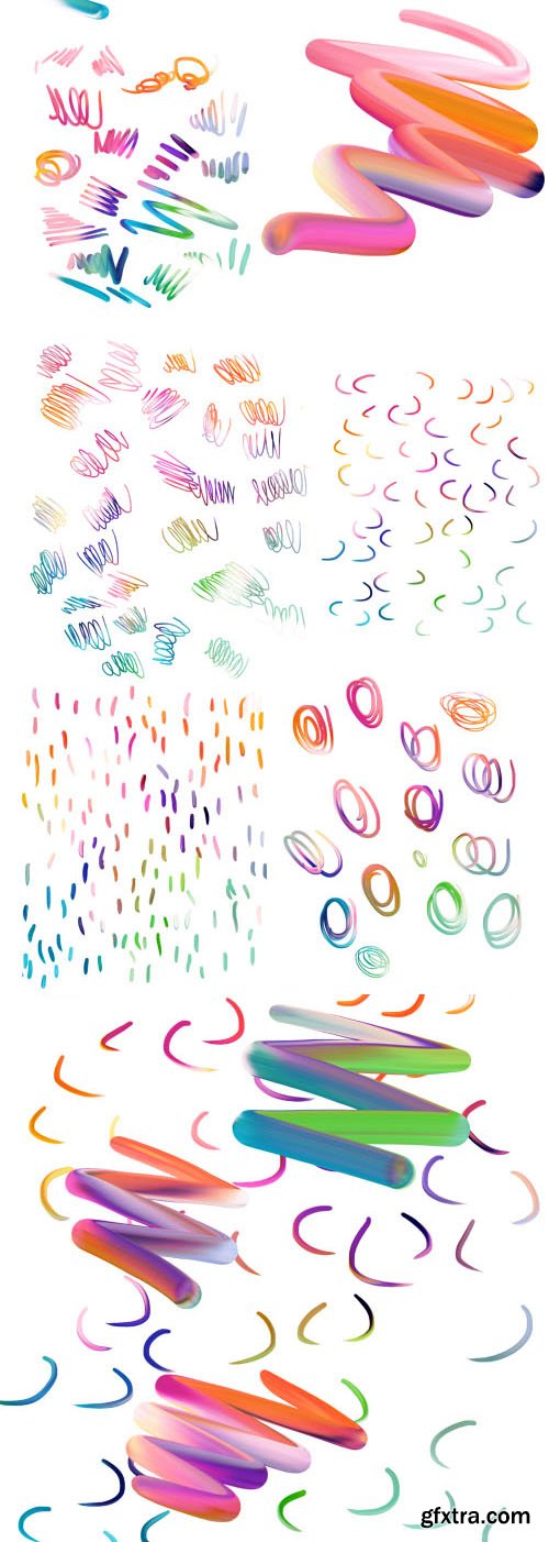 Balloon - SVG Brush Font +Patterns