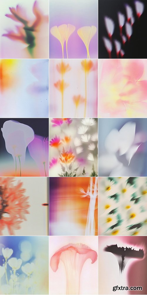 Etsy - PETALRUSH - Floral Gradient Backgrounds