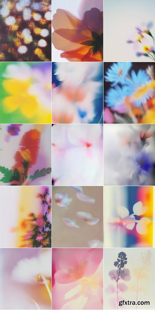 Etsy - PETALRUSH - Floral Gradient Backgrounds