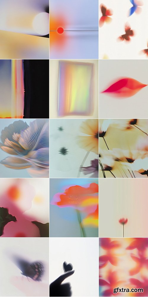Etsy - PETALRUSH - Floral Gradient Backgrounds