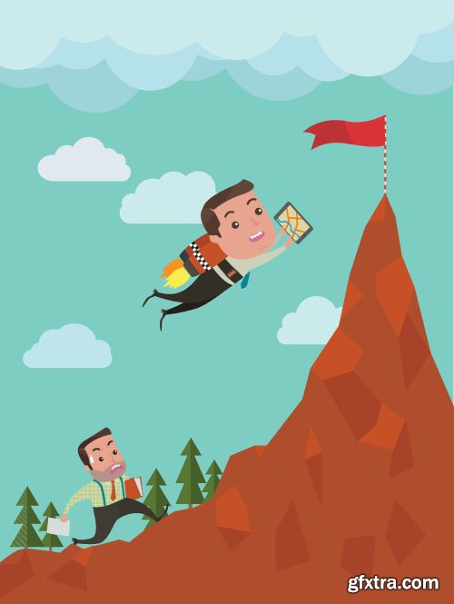 Business Concept Illustrations 25xEPS