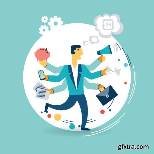 Business Concept Illustrations 25xEPS