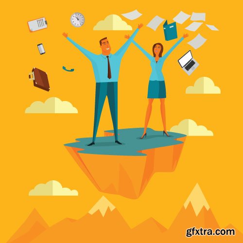 Business Concept Illustrations 25xEPS