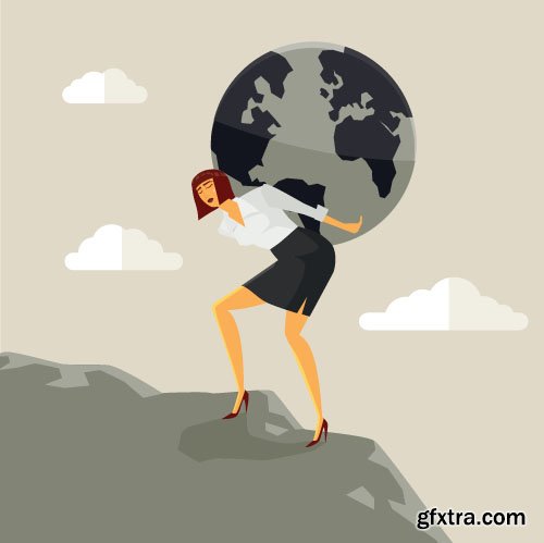 Business Concept Illustrations 25xEPS