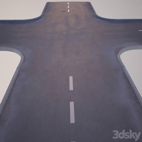 '3dsky Pro - Street intersection'