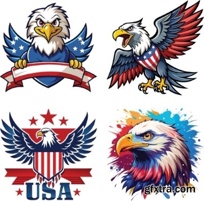 USA Indepence Day 56 Illustrations AI, SVG, PNG