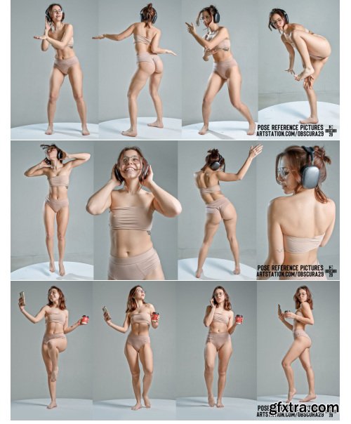 Artstation - Geek Girl with Gadgets: 680 Female Casual Poses