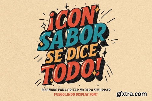 CreativeMarket - Fuego Lindo Font