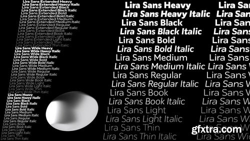 Lira Sans Font Family 48xOTF