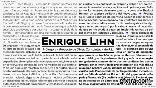 Lira Sans Font Family 48xOTF