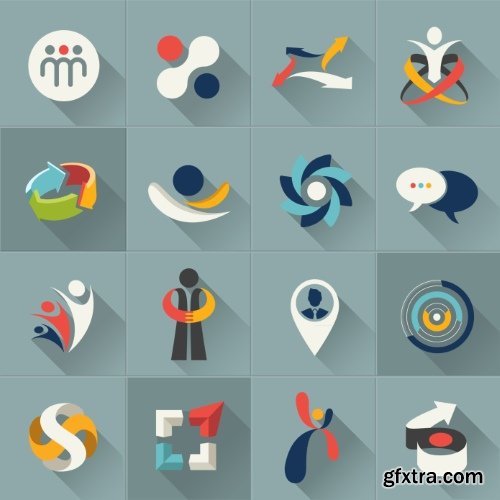 Gym, Fitness, Health Emblems &amp; Icons 25xEPS