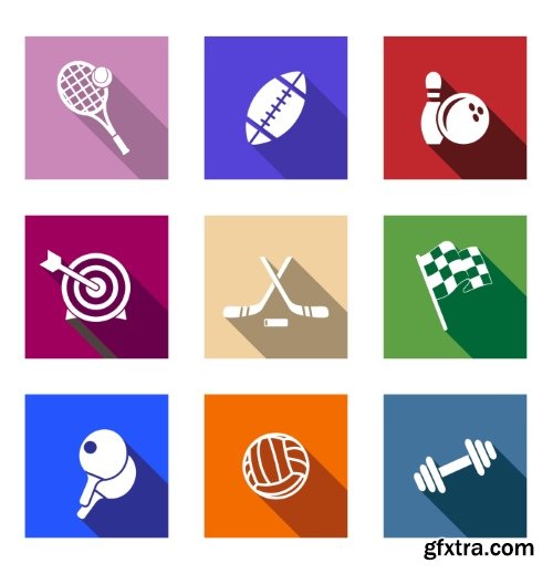 Gym, Fitness, Health Emblems &amp; Icons 25xEPS