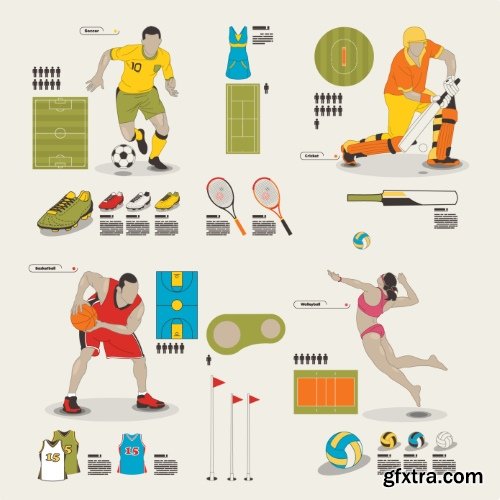 Gym, Fitness, Health Emblems &amp; Icons 25xEPS