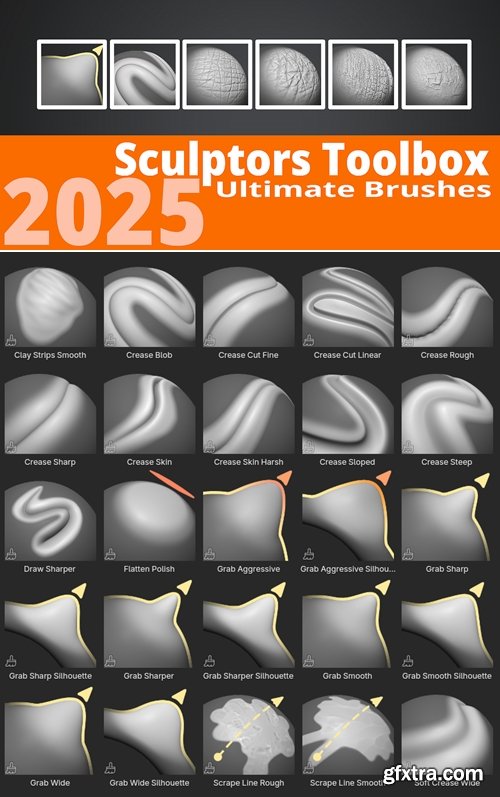 SuperhiveMarket - Sculptors Toolbox - Ultimate Brushes | Ultimate Collection