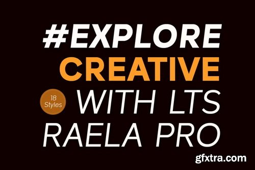 CreativeMarket - Raela Pro a Geometric Sans Family