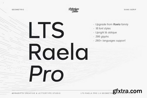 CreativeMarket - Raela Pro a Geometric Sans Family