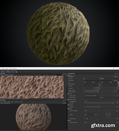 Artstation - Realistic fur substance smart material
