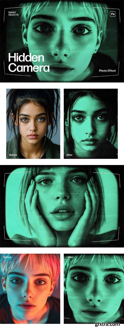 Hidden Camera Photo Effect for Photoshop