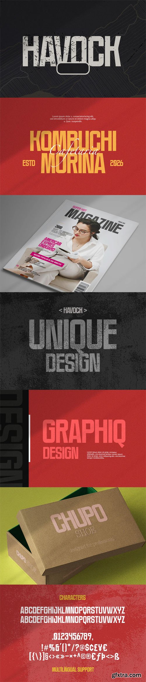 Havock - Semi-Condensed Sans Serif Font