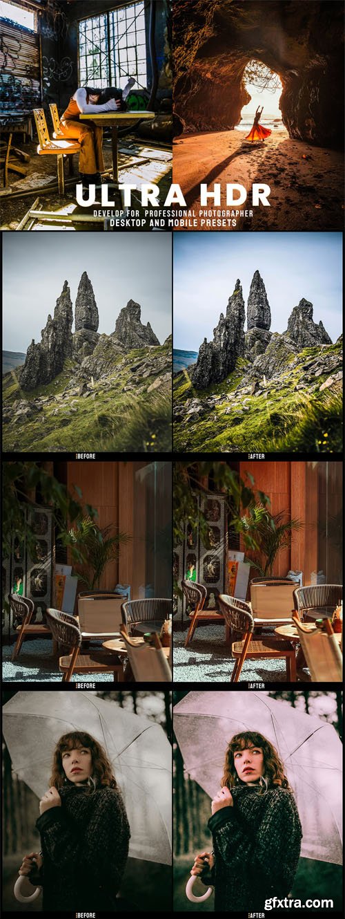 Ultra HDR - Mobile & Desktop Lightroom Presets