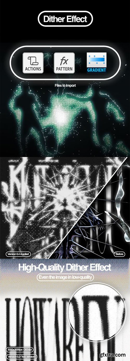 Dither Effects Pack for Photoshop