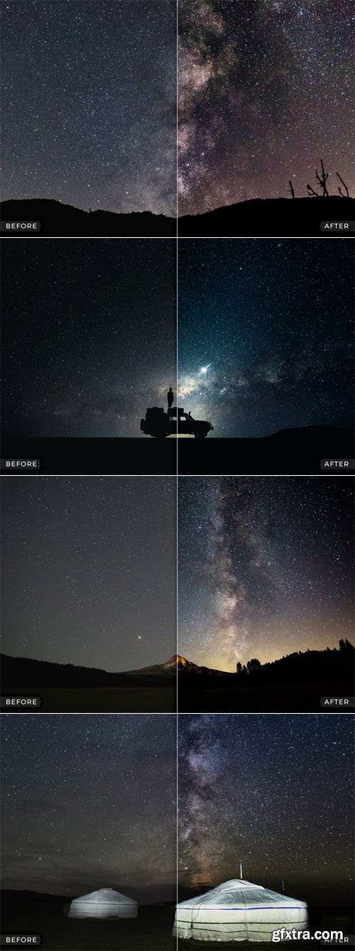Astrophotography Mobile & Desktop Lightroom Presets Pack