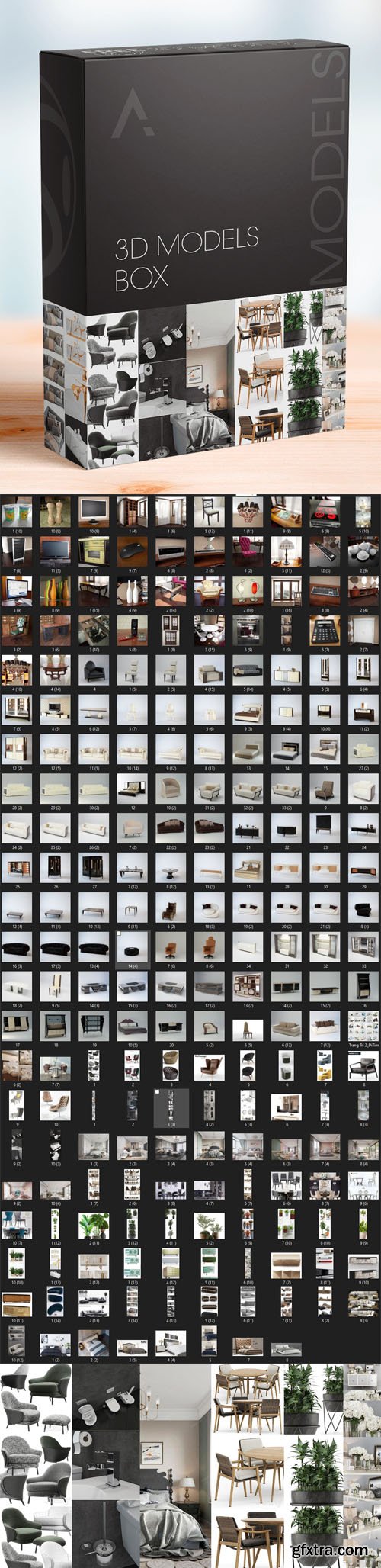 300+ 3D Models Package