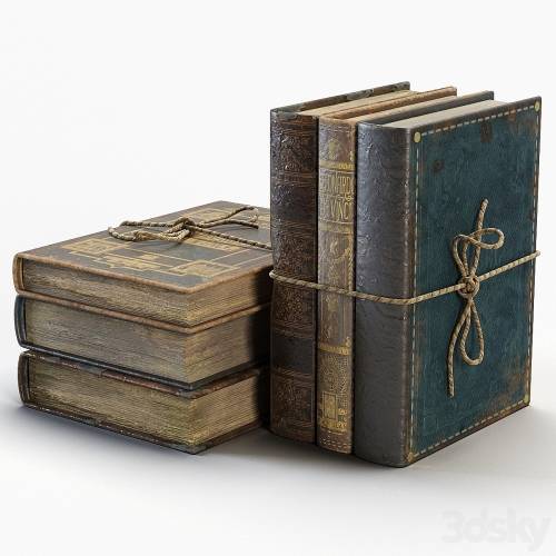 '3dsky Pro - Vintage books' '3dsky Pro - Vintage books'