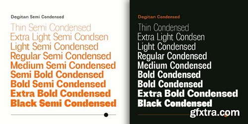 MyFonts - Degitan Font Family 53xOTF