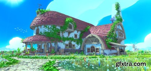 Gumroad - Stylized Environment asset pack- Blender Eevee