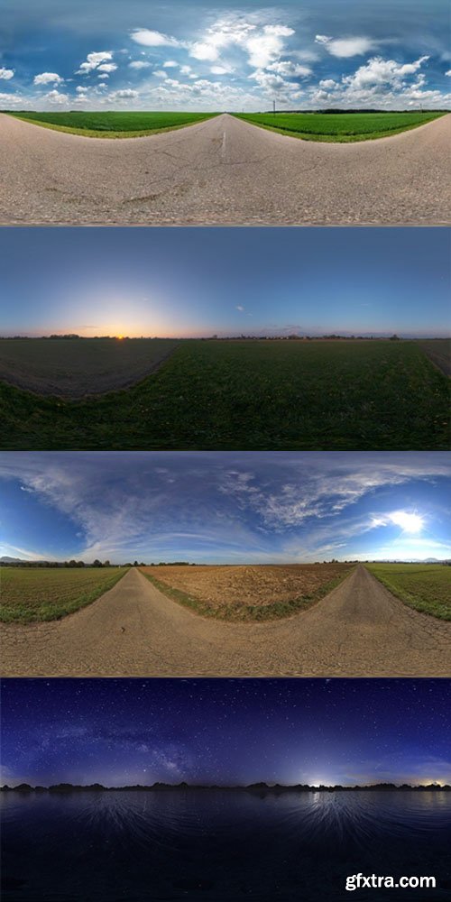 HDR Panoramic Sky Maps Pack for Architectural Rendering
