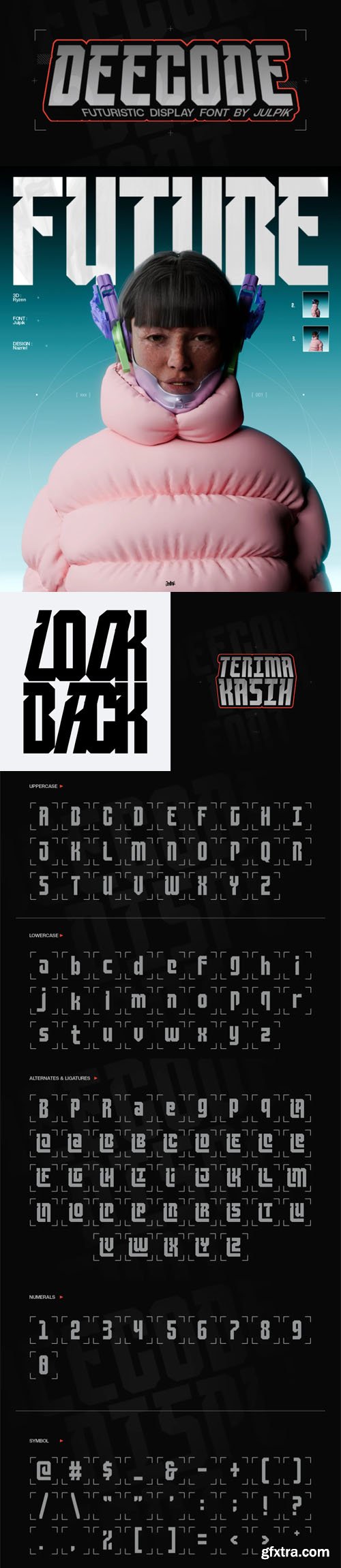 Deecode - Futuristic Display Typeface