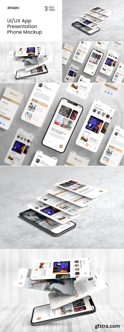 MockupCloud - UI - UX App Presentation - Phone Mockup 4